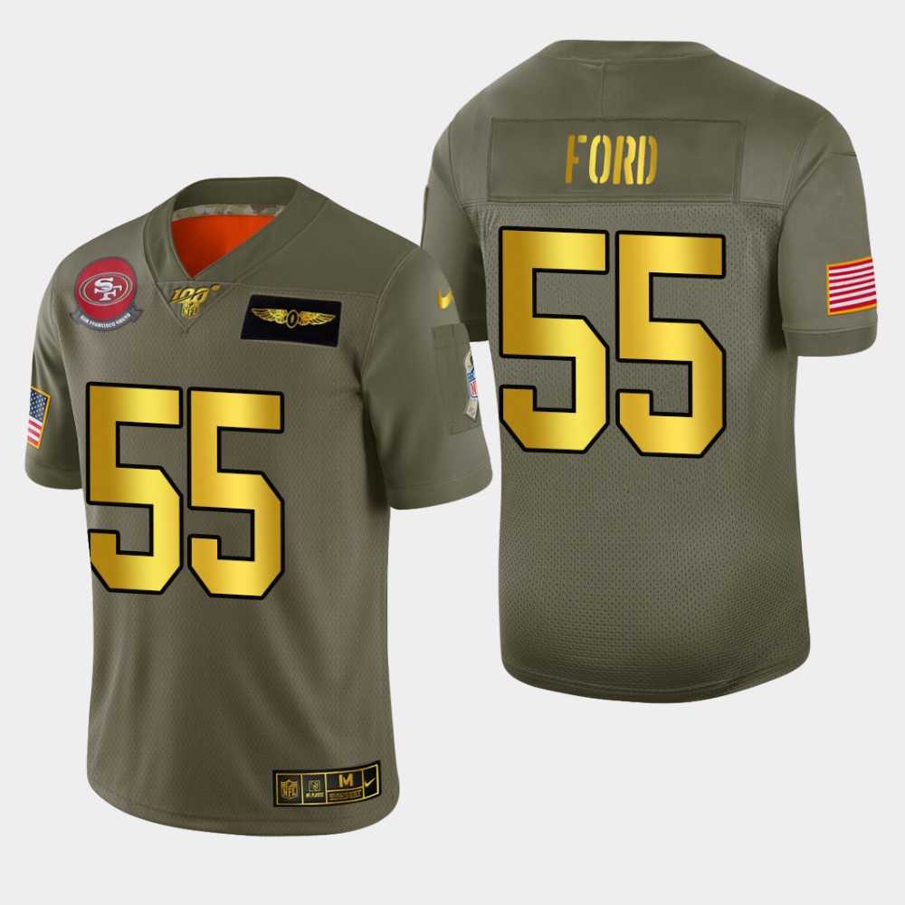 Nike 49ers 55 Dee Ford 2019 Olive Gold Salute To Service 100th Season Limited Jersey Dyin,We sell and wholesale Nike 49ers 55 Dee Ford 2019 Olive Gold Salute To Service 100th Season Limited Jersey Dyin on line form chian!
